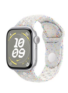 Apple Watch Series 10 GPS 46mm Sliver Aluminium Case With Pure Platinum Nike Sport Band Silver  - Image 1