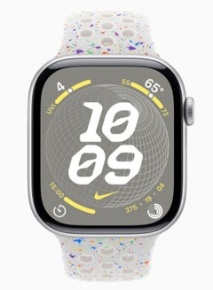 Apple Watch Series 10 GPS 46mm Sliver Aluminium Case With Pure Platinum Nike Sport Band Silver  - Image 2