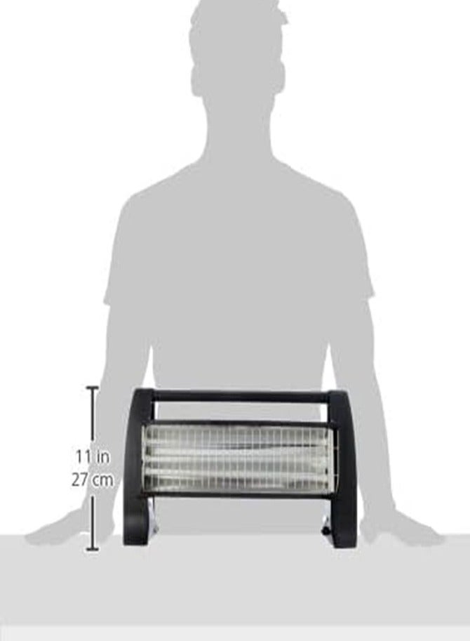 أكاي Electric Heater 3 Candles 1500 W AK-2820 Black - Image 3