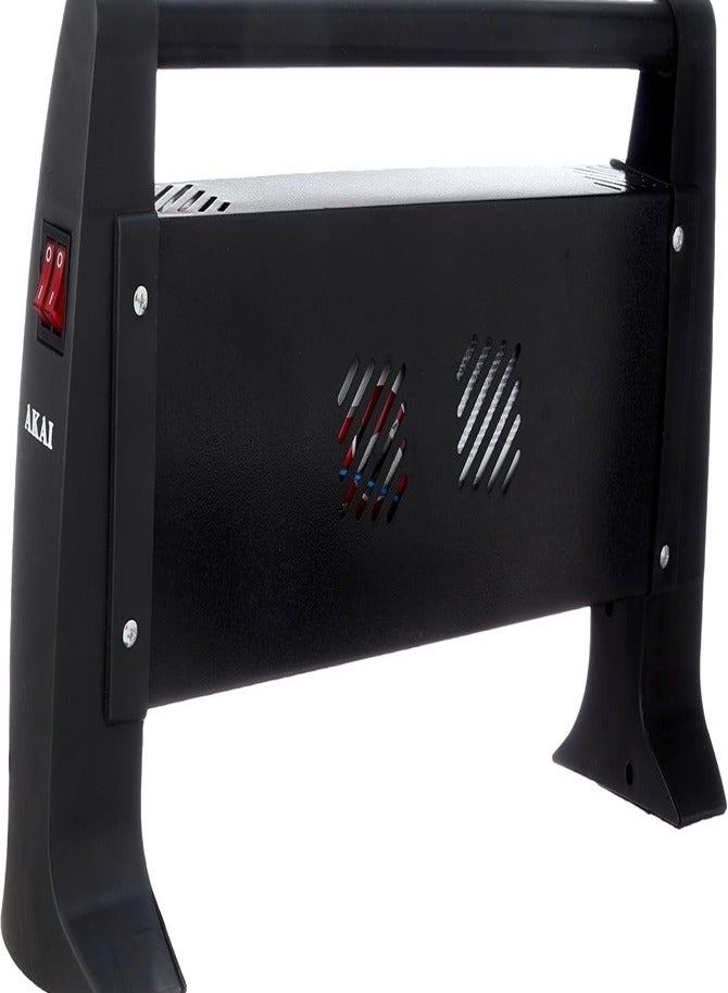 أكاي Electric Heater 3 Candles 1500 W AK-2820 Black - Image 2