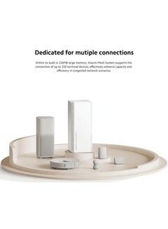 Mi Mesh Router System AX3000 – High-Speed Wi-Fi 6, Dual-Band 3000 Mbps, Seamless Mesh Networking, MU-MIMO & OFDMA, Wide Coverage, Gigabit Ports, Smart Control via Mi Home App | White - pnsku/N70135594V/45/_/1734339718/b9fdedf3-ad9c-469b-b87a-7c1f56fcf4bb