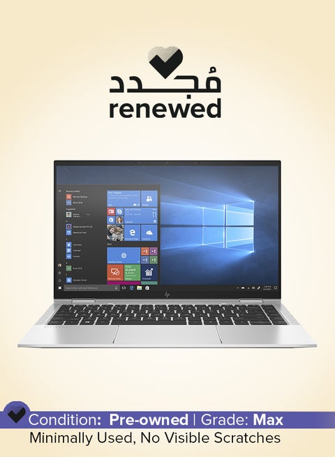 Renewed - EliteBook x360 1040 G7 With 14-Inch Touch Screen Display,Intel Core i7/10th Gen/16GB RAM/512GB SSD/Intel UHD Graphics/Windows 10 Pro English Silver