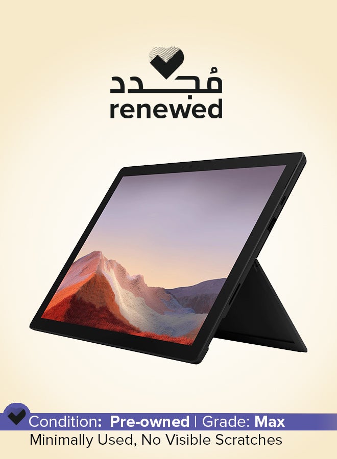 Renewed - Microsoft Surface Pro 7 Tablet With 12.3-Inch Touchscreen Display,Intel Core i5/10th Gen/8GB RAM/256GB SSD/Intel UHD Graphics/Windows 10 Pro English Black