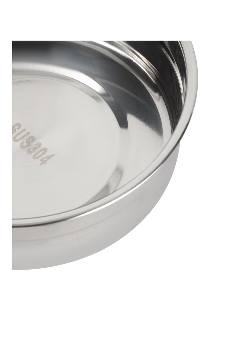 Royalford Royalford 700 ml Stainless Steel Lunch Box- RF12626/ Round Tiffin with Polymer Lid, with Steam Release Vent/ Food-Grade, BPA-Free, Airtight and Leakproof Containers for Kids and Adults, to Keep Foods Fresh/ Compact and Portable Design Multicolor  - Image 3