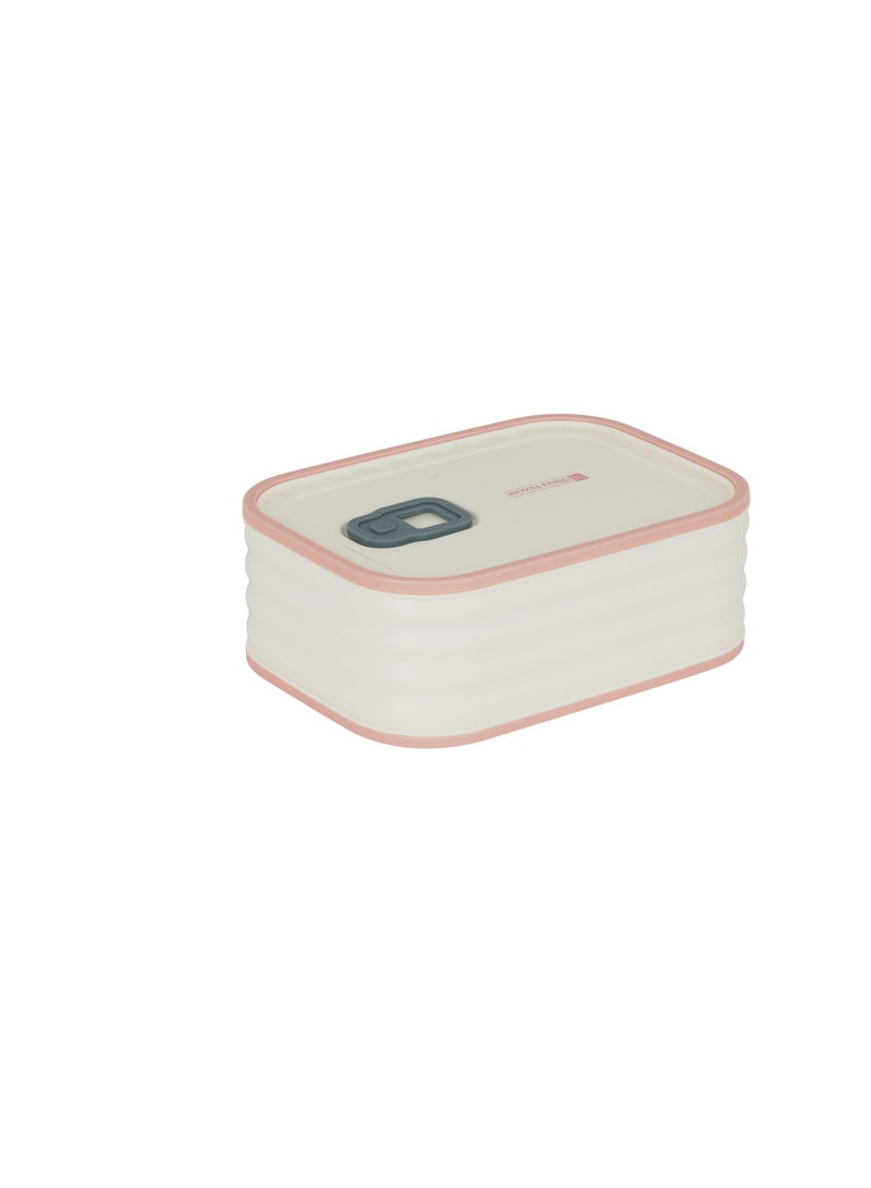 Royalford Royalford 950 ml Lunch Box- RF12625/ Plastic Rectangular Tiffin with Lid with Steam Vent, Leakproof Spacer/ Suitable for Schools and Offices/ Sturdy Locks and Spill-Proof/ BPA-Free and Odor-Free PP Construction Multicolour  - Image 2
