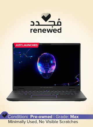 Renewed - Alienware M16 R2 With 16-Inch QHD+ LED Display,Intel Core Ultra 7 155H/16-Core/16GB DDR5 RAM/1TB SSD/NVIDIA RTX 4070/Windows 11 English Black - pnsku/N70135639V/45/_/1734421615/cc00af5b-1328-4899-a353-99ff6d89b3f7