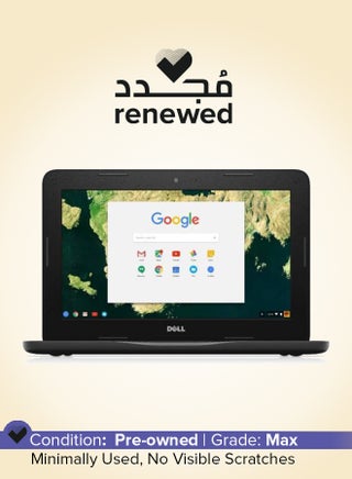 Renewed - Chromebook 3180 With 11.6-Inch Display,Intel Celeron N3060 Processor/Dual Core/6th Gen/4GB RAM/16GB SSD/Intel HD Graphics 400/Chrome OS English/Arabic Black - pnsku/N70135643V/45/_/1734421625/1e37288f-5f77-4b1e-a39c-4624cfa1339a