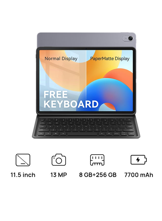 HUAWEI - MatePad 11.5 New PaperMatte Edition Space Gray 8GB RAM 256GB WIFI - Middle East Version + [ Free Keyboard ] - Image 1
