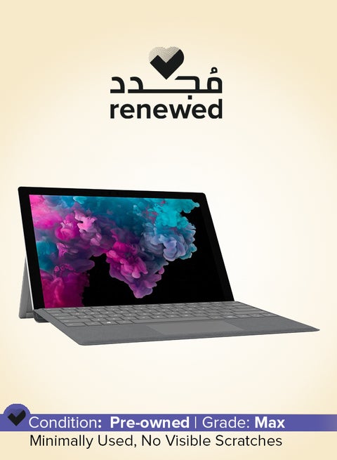 Renewed - Microsoft Surface Pro 6 Tablet With 12.3-Inch Touchscreen Display,Intel Core i7/8th Gen/16GB RAM/512GB SSD/Intel UHD Graphics/Windows 10 Pro English Silver