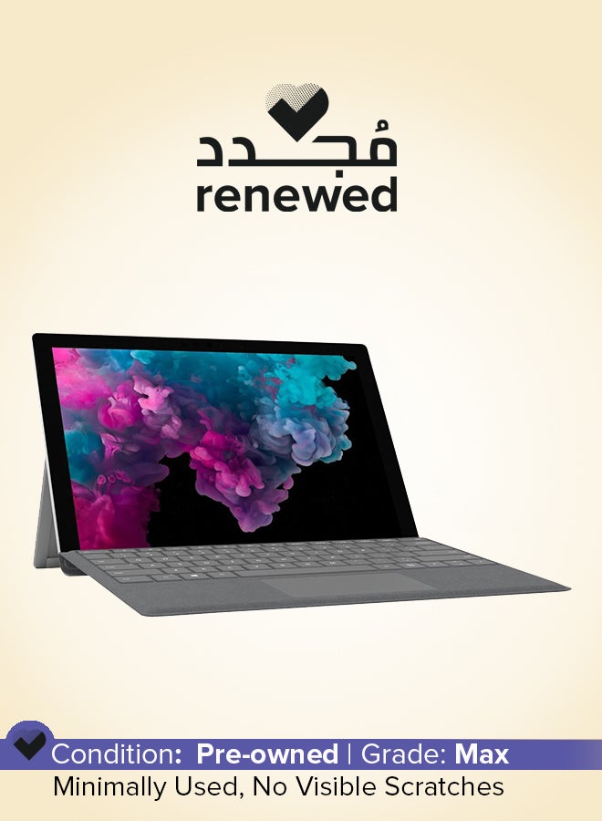 Microsoft Renewed - Microsoft Surface Pro 6 Tablet With 12.3-Inch Touchscreen Display,Intel Core i7/8th Gen/16GB RAM/512GB SSD/Intel UHD Graphics/Windows 10 Pro English Silver  - Image 1