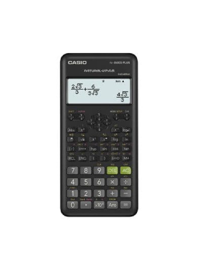 CASIO - Standard Scientific Calculators fx-350ES PLUS-2 Black - Image 1