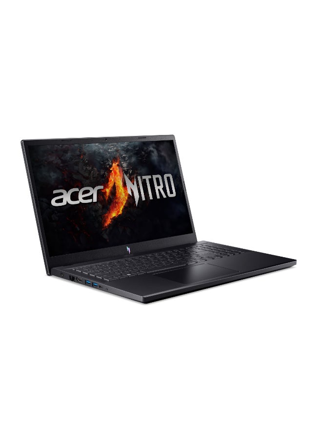 أيسر Nitro V15 Laptop With 15.6-Inch FULL HD (1920X1080) 144Hz Display, Ryzen 7-7735HS Processor/16GB RAM DDR4/512GB SSD/6GB Nvidia Geforce RTX 3050 Graphics Card/DOS(Without Windows) + Acer 15.6 Lite Backpack English/Arabic Black  - Image 2