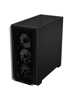 أسوس A23 Plus Computer Case, 4x Pre-Installed aRGB Fans, Up to 360mm Radiator & 7x 120mm Fan Support, 380mm Graphics Card Compatible, Front Panel USB Type-C I/O, 90DC00K0-B19010 Black  - Image 3