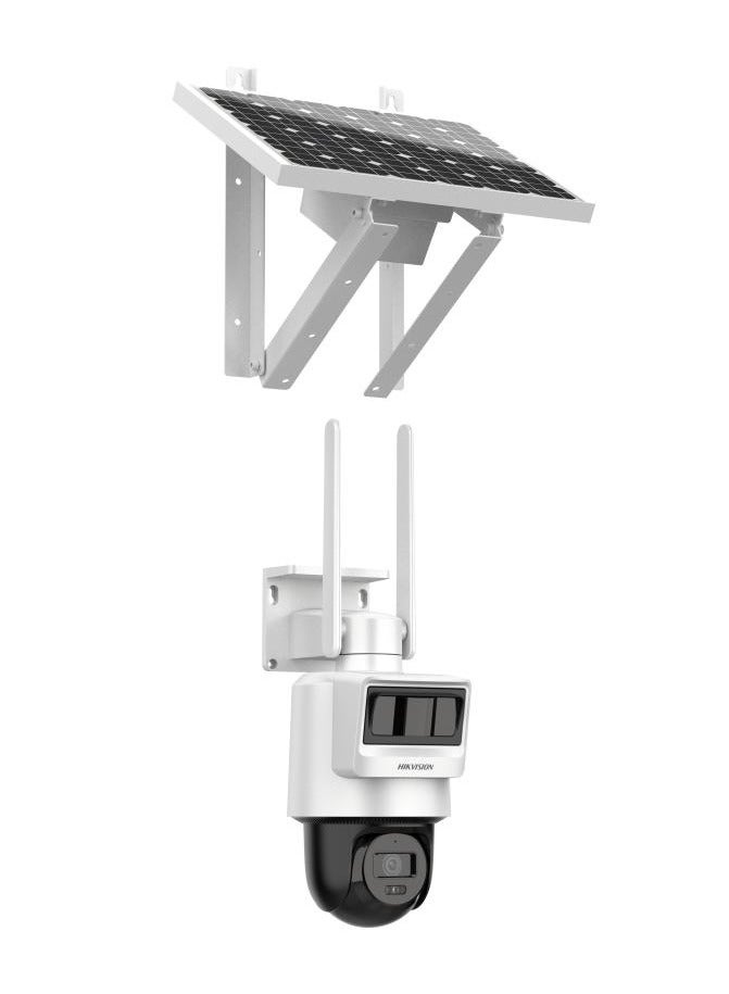 HIKVISION 4MP Solar-Powered PT Security Camera with PIR + Radar Motion Detection, 30m IR Night Vision, 4G LTE Connectivity, Two-Way Audio, Supports Up to 512GB On-Board Storage, IP66 Waterproof, Digital WDR, Smart Supplement Light, Audio Alarm, and Vehicle/Human Detection | DS-2DE2C400IWG-K/4G/C05S10  - Image 3