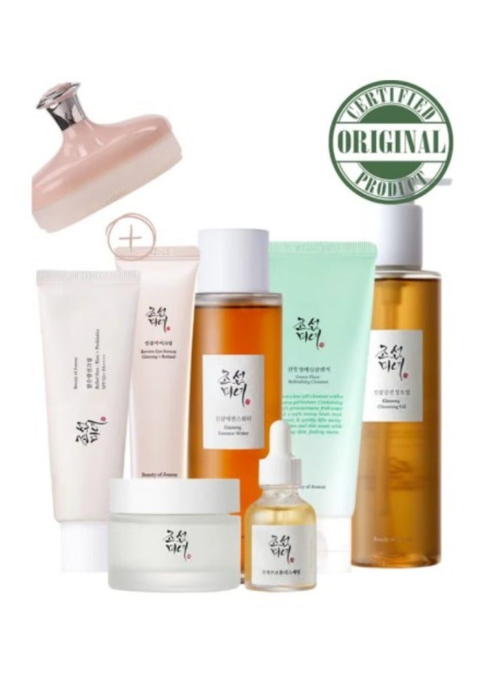 Beauty of Joseon - Optimal Collection for Glowing Skin Cleansing Oil Cleansing Foam Essence Water Revive Eye Serum Glow Serum Dynasty Cream Sunscreen Rice Probiotics SPF50+ PA++++ 560GRAMSml - Image 1
