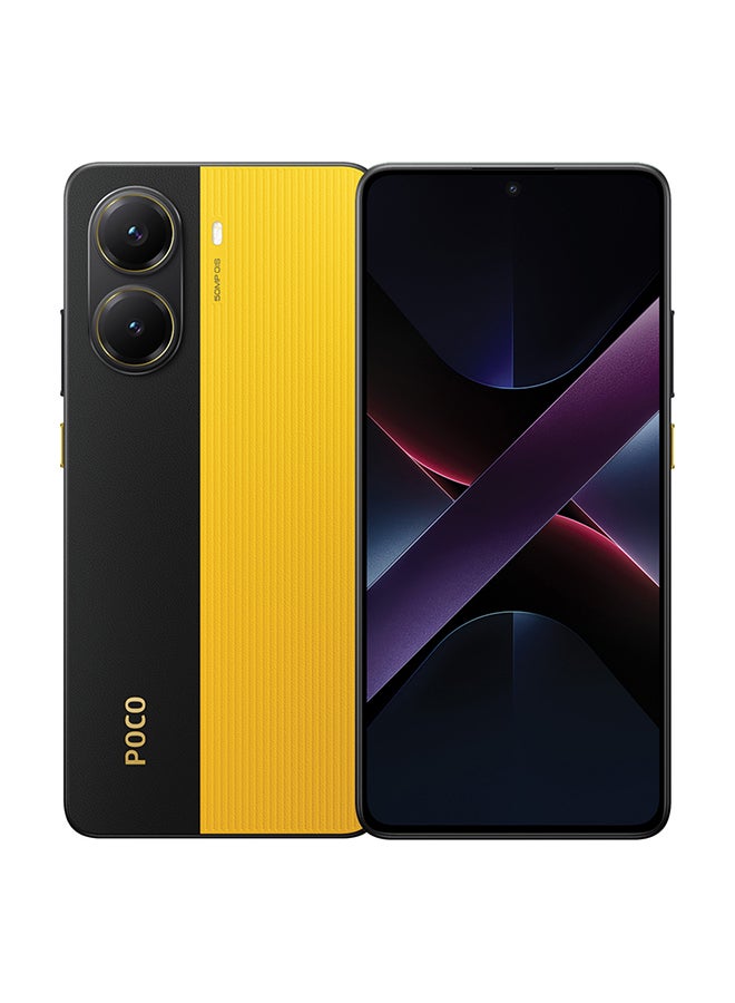 شاومي POCO X7 Pro Dual SIM Yellow 12GB RAM 512GB 5G - Global Version 