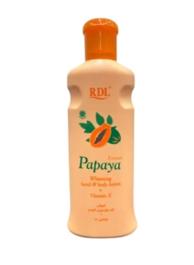 ار دي ال Papaya Extract Whitening Hand And Body Lotion 200ml 