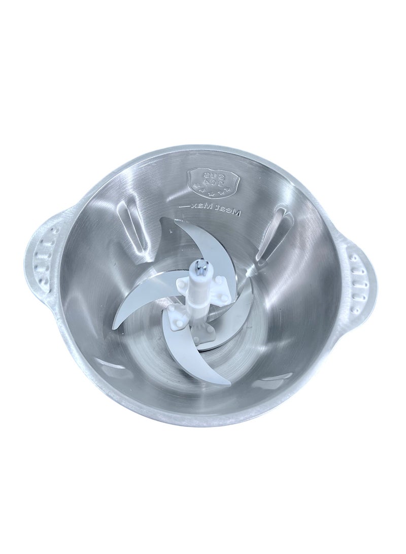 GVC PRO Chopper & Cutter | 3L, 4 Blades, 250W-GVCH-983 3 L 250 W GVCH-983 silver - Image 5