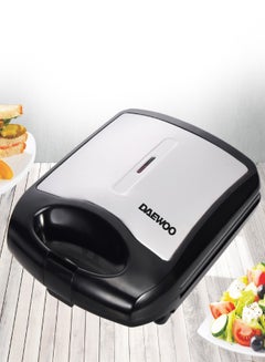 DAEWOO 4 Slice Sandwich Maker Fixed With Grill Plate 1400 W DW-DSM8110 Black 