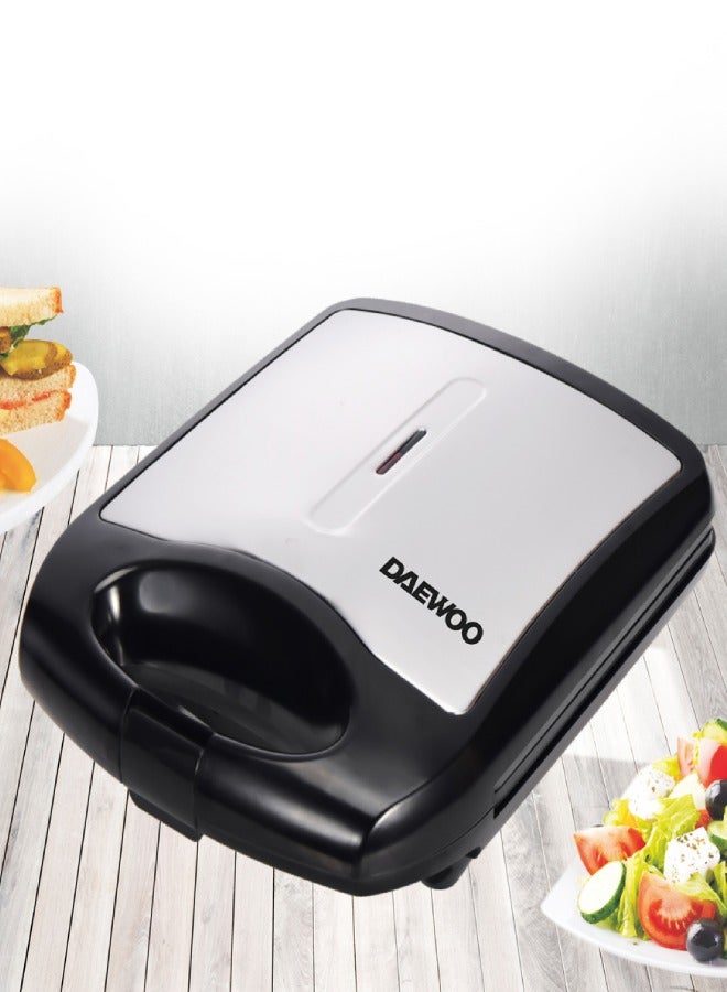 دايو 4 Slice Sandwich Maker Fixed With Grill Plate 1400 W DW-DSM8110 Black 