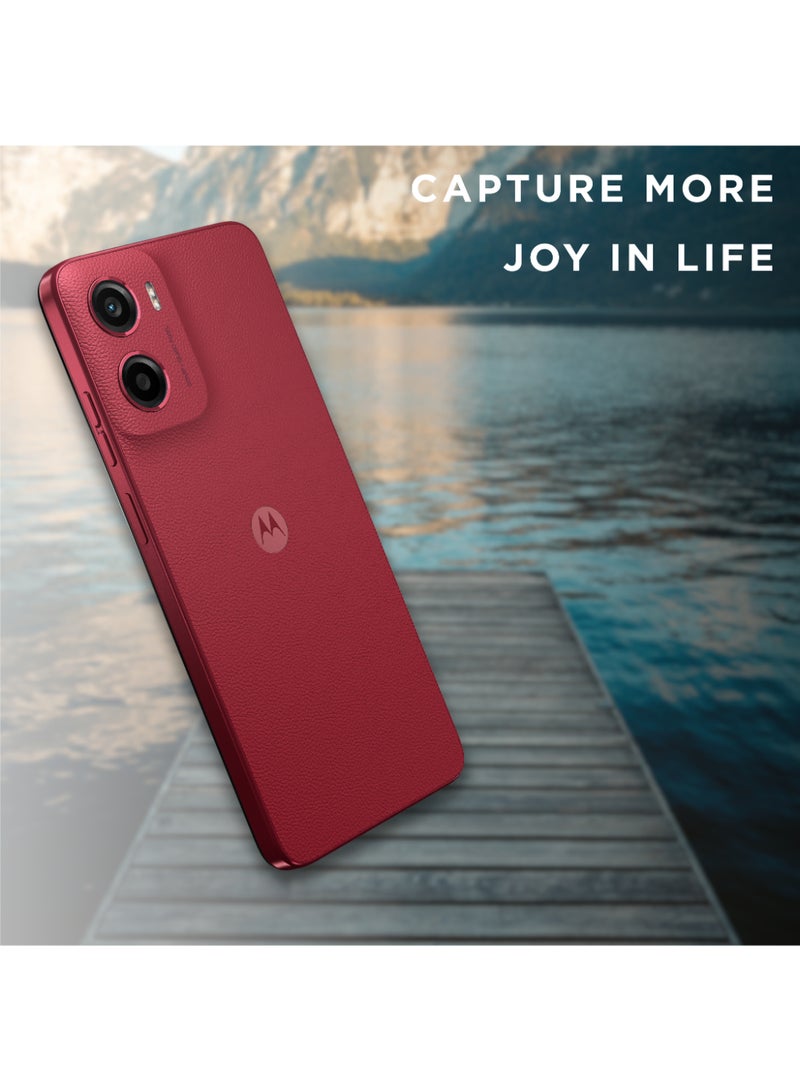 Motorola G05 Dual SIM Plum Red 4+8GB RAM 256GB - Middle East Version - Image 3