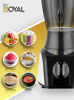 Royal 3 in 1 Countertop Electric Kitchen Blender 1.5 Liter 2 Speed Level with pulse function RA-BG159 1.5 L 400 W 3in1 Countertop Table Blender RA-BG159  - Image 2