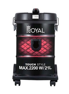 Drum Vacuum Cleaner With Powerful Suction, Dry & Blow Function, Metal Telescope Tube,Full Indicator, Perfect For Personal & Commercial Use, 21 L 2200 W RA-VC2-R18 Red & Black