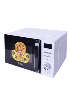 Royal Digital Microwave Oven 20 Liters, 700 Watts, 5 Power Leves, 60 min Timer, Child Safety-Lock, Cooking End Signal, Easy Pull Chrome Handle, Grey, RA-20XDG4 20 L 700 W RA-20XDG4 Silver Black  - Image 5