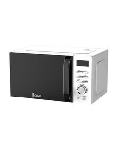 Royal Digital Microwave Oven 20 Liters, 700 Watts, 5 Power Leves, 60 min Timer, Child Safety-Lock, Cooking End Signal, Easy Pull Chrome Handle, Grey, RA-20XDG4 20 L 700 W RA-20XDG4 Silver Black  - Image 1