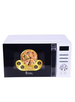 Royal Digital Microwave Oven 20 Liters, 700 Watts, 5 Power Leves, 60 min Timer, Child Safety-Lock, Cooking End Signal, Easy Pull Chrome Handle, Grey, RA-20XDG4 20 L 700 W RA-20XDG4 Silver Black  - Image 2
