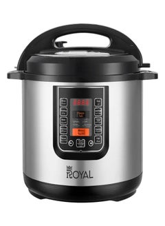 Royal Electric Pressure Cooker Multi Functional 12in1 | Capacity: 10 Liters | Pressure cooker, Saute/ Browning, Slow cooker, Rice Cooker, Steamer, Yogurt maker & Warmer | LCD Display 10 L 1300 W RA-PC1039 Black & Silver  - Image 2