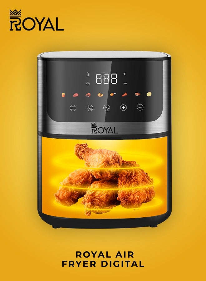Royal Digital Air Fryer - 200 Temperature Rapid Hot Air Circulation RA-AFD4718 4.7 L 1400 W RA-AFD4718 black - Image 5