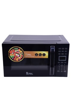 Royal Membrane Digital Microwave Oven, 10 Power Leves, 99.99 min Timer, Child Safety-Lock, Cooking End Signal, Easy Pull Chrome Handle, Grey, RA-25XDG 25 L 800 W RA-25XDG Black  - Image 2