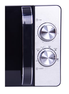 Royal Manual Microwave Oven, 6 Power Leves, 30 min Timer, Child Safety-Lock, Cooking End Signal, Easy Pull Chrome Handle 20 L 700 W RA-20XM2 Black Silver  - Image 4