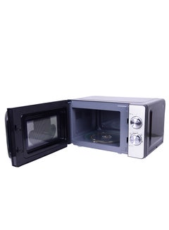Royal Manual Microwave Oven, 6 Power Leves, 30 min Timer, Child Safety-Lock, Cooking End Signal, Easy Pull Chrome Handle 20 L 700 W RA-20XM2 Black Silver  - Image 5
