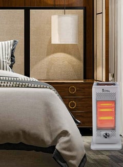 Royal Electric Room Heater | BIG SIZE 5 FACE HEATER | 10x200W QUARTZ Resistance | Switches: 0/400/800/1200/1600/2000W | 180MINS TIMER | Tip-over Safety Switch | Metal Reflector with Zn Plating 2000 W RA-HHS1509  - Image 5