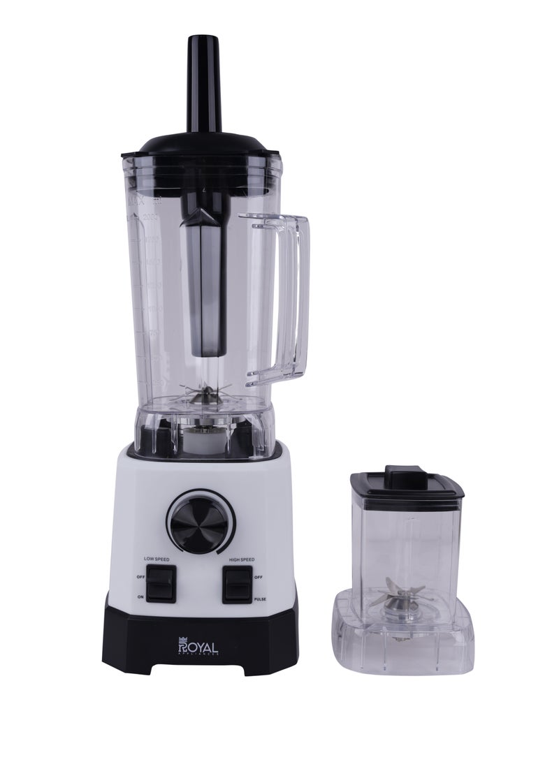 Royal Electric Countertop Commercial Blender 1000 Watts 2 Liters, High Power, Unbreakable Plastic Jar  RA-CTB2014 2 L 1000 W RA-CTB2014 White/Black - Image 2