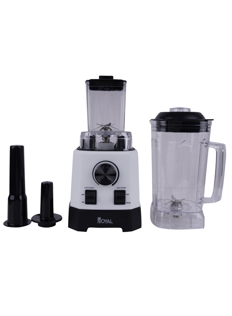 Royal Electric Countertop Commercial Blender 1000 Watts 2 Liters, High Power, Unbreakable Plastic Jar  RA-CTB2014 2 L 1000 W RA-CTB2014 White/Black - Image 4
