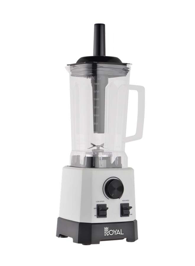 Royal Electric Countertop Commercial Blender 1000 Watts 2 Liters, High Power, Unbreakable Plastic Jar  RA-CTB2014 2 L 1000 W RA-CTB2014 White/Black - Image 3