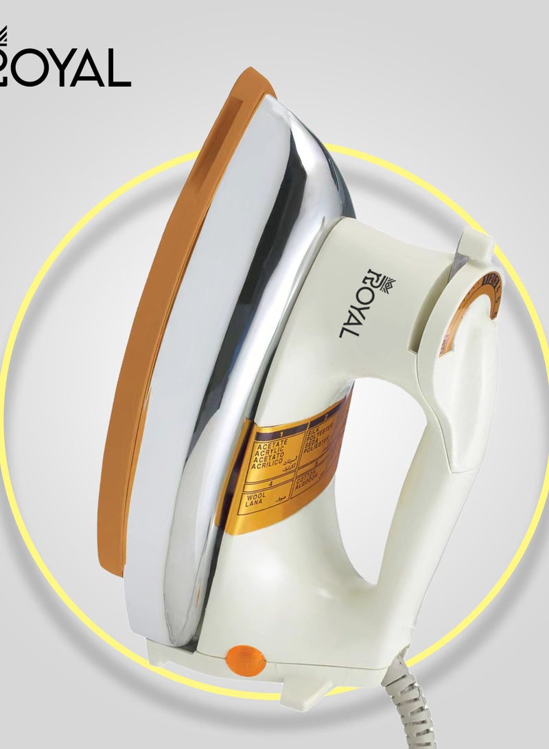 رويال Heavy Weight Dry Iron with Ceramic Coating Non-Stick Plate 1200 W Heavy Weight Dry Iron RA-HWI007  - Image 3