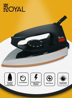 Royal Dry Iron Light Weight Ceramic Coated Sole Plate 1200 W RA-LWI1363  - Image 4