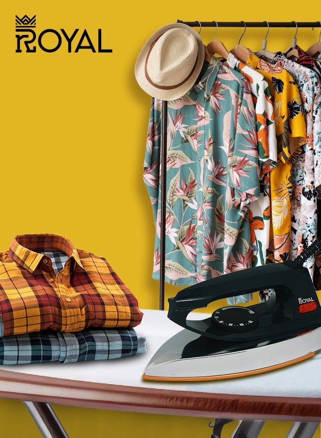 Royal Dry Iron Light Weight Ceramic Coated Sole Plate 1200 W RA-LWI1363 - Image 5