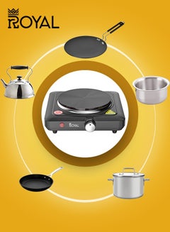 Royal Electric Hot Plate Single Burner Non Stick Coating 1000 W RA-HPS145  - Image 5
