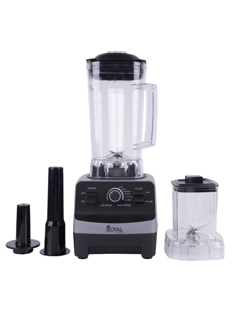 رويال خلاط تجاري كهربائي على الطاولة، وعاء بلاستيكي غير قابل للكسر - Image 2