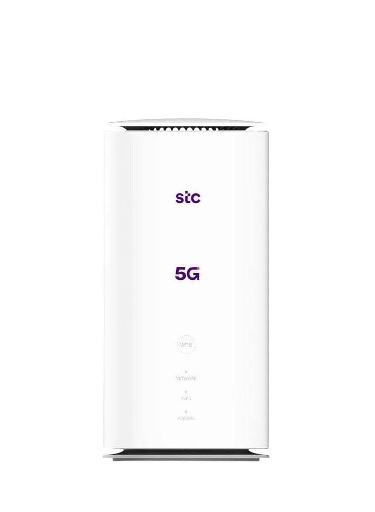اس تي سي - Ultra 5G Router WiFi 6, Speed 2.5 GB Nano SIM, High Gain Antenna & Supports Only STC SIM Card - MC888A | White - Image 1