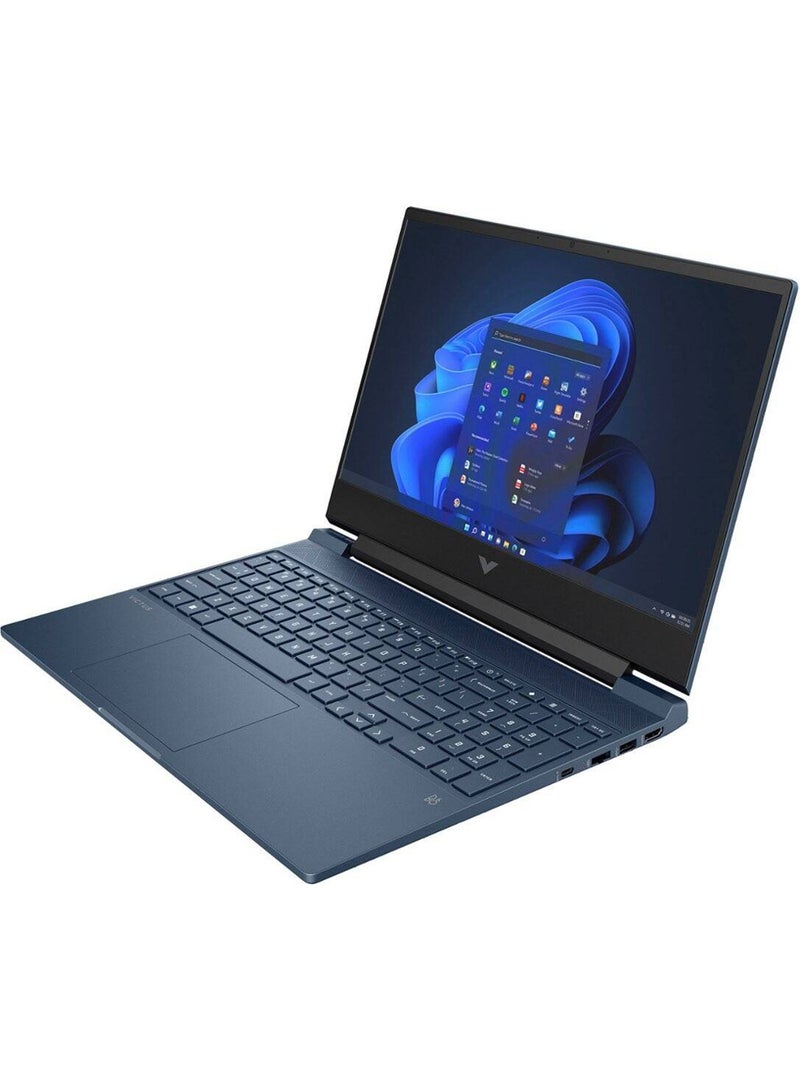 HP - Victus 15-FA0033DX Gaming (Upgraded Version) Laptop With 15.6-Inch FHD IPS 144Hz Display, Intel Core i5-12450H Processor/8GB RAM/512GB SSD/4GB Nvidia GeForce RTX 3050 Graphics Card/Windows 11 English Performance Blue - Image 1