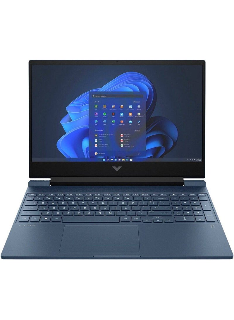 HP - Victus 15-FA0033DX Gaming (Upgraded Version) Laptop With 15.6-Inch FHD IPS 144Hz Display, Intel Core i5-12450H Processor/8GB RAM/512GB SSD/4GB Nvidia GeForce RTX 3050 Graphics Card/Windows 11 English Performance Blue - Image 1