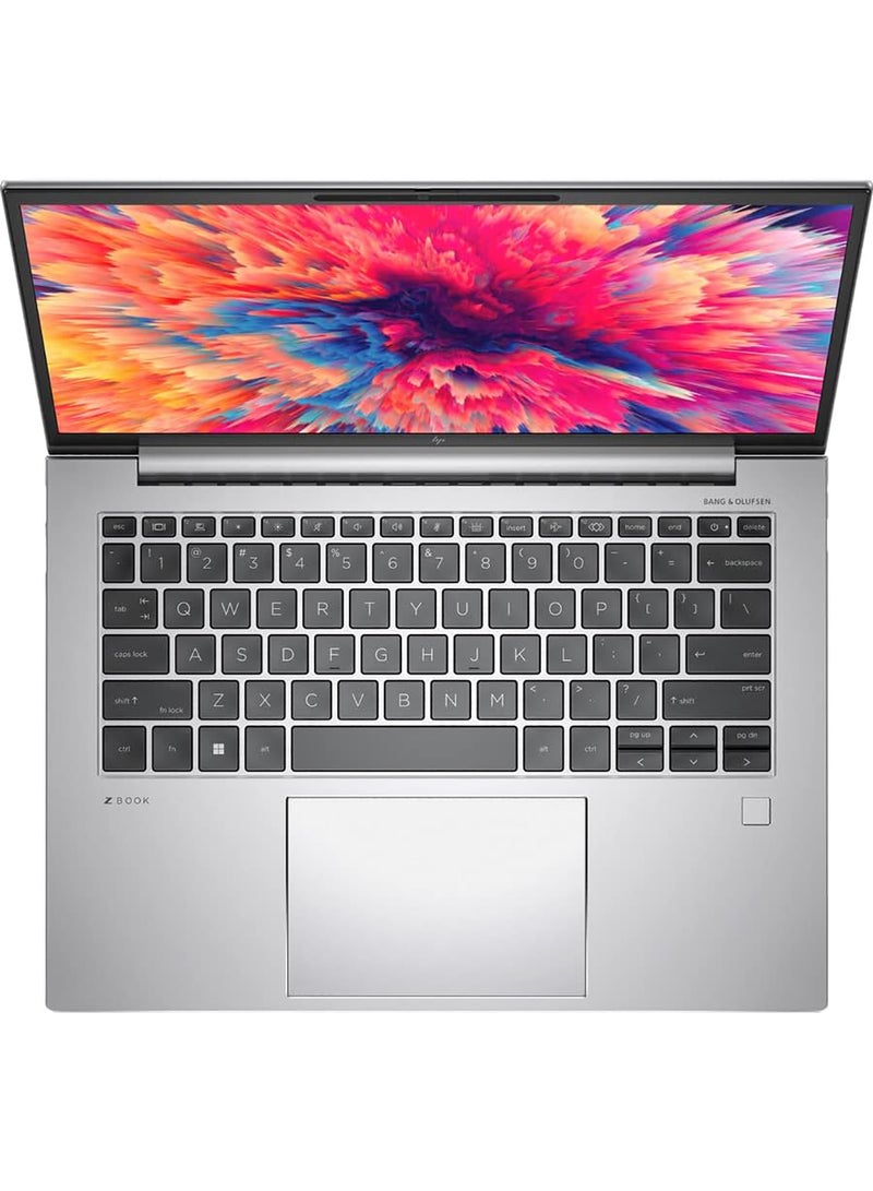 HP - ZBook Firefly Mobile Workstation Wolf 14 G9 With 14 WUXGA Touchscreen Display, Core i7-1270P Processor/32GB RAM/1TB SSD/Intel Iris XE Graphics/Windows 11 Pro English/Arabic Silver - Image 1