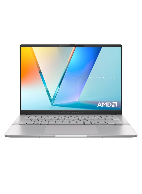 Vivobook S 14 Laptop With 14-Inch Display, AMD Ryzen AI R9-365 Processor/32GB RAM/1TB SSD/AMD Radeon Graphics/Windows 11 Home With Copilot Key English Cool silver