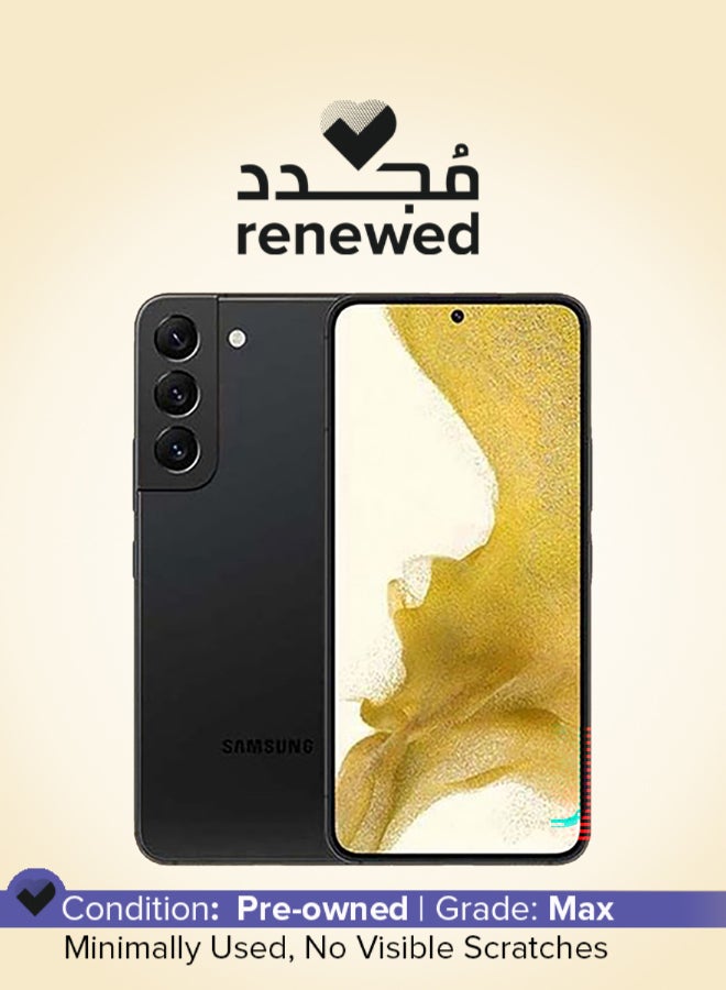 Samsung Renewed - Galaxy S22 Black Single Sim 12GB 128GB 5G LTE - International Version - Image 1